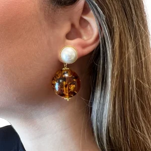 Pendientes Fabrizio Marcantelli Bola Miel P