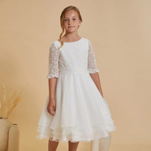 Vestido Corto de Comunión Delia