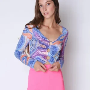 Polera Caro Azul Atrevida