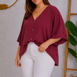 Blusa Maria Burdeos