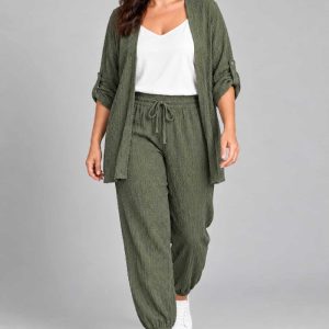 Conjunto Arrugado Kaki