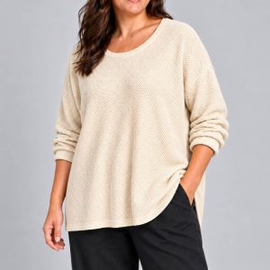 Sudadera Pique Beige