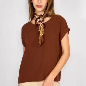 Blusa Botones Laterales Verónica Chocolate