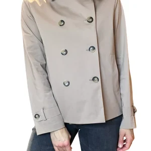 Chaqueta Harris Wharf London Trench Técnica Camel