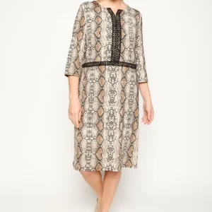 Vestido Fernanda Beige Woman by Eclipse