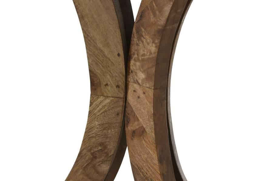 Consola de Madera de Mango con Diseño Circular - Imagen 6