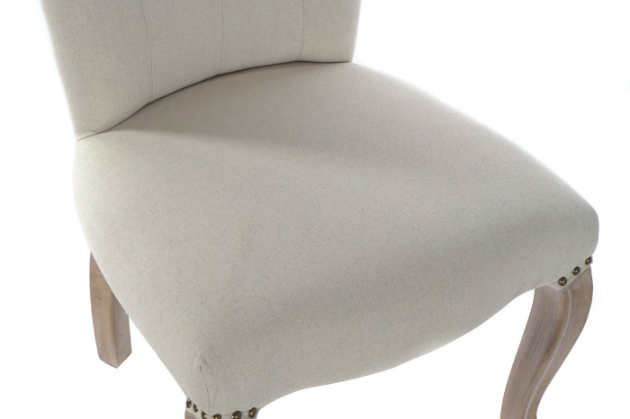 Silla lino beige (51 cm) - Imagen 3
