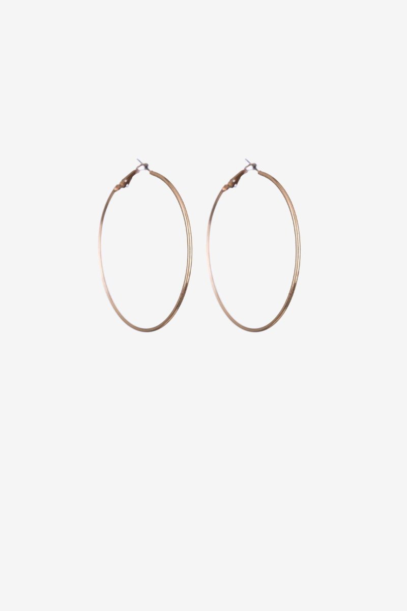 Pendientes aros grandes dorados