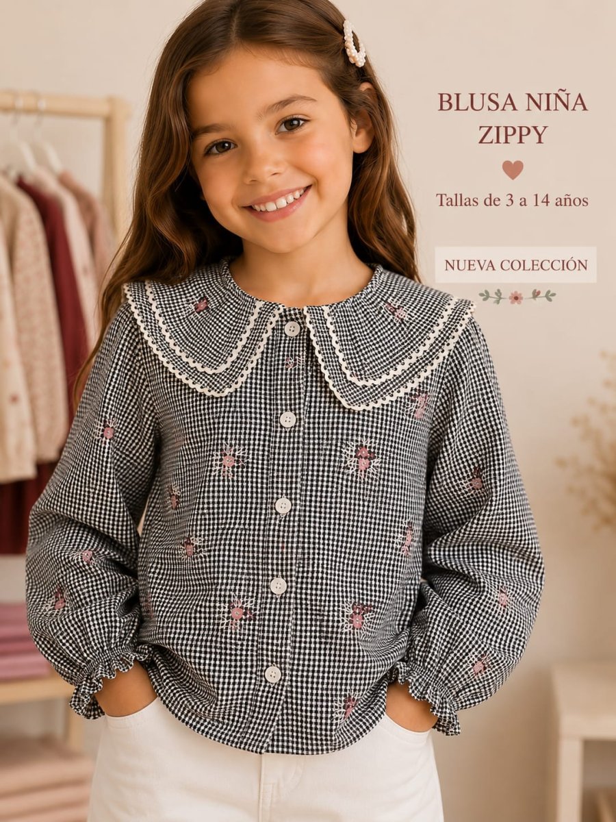 Blusa niña Zippy flores 3/4 a 13/14 años Ref. 0302_26042 - Imagen 3