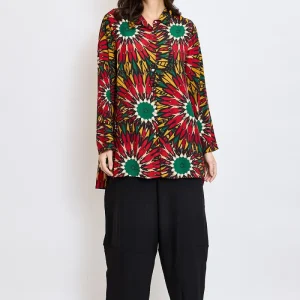 Chemise aux tournesols automnaux