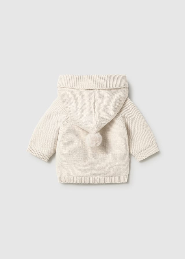 Chaqueta bebé Mayoral punto beige Ref. 2303 1-18 meses - Imagen 3