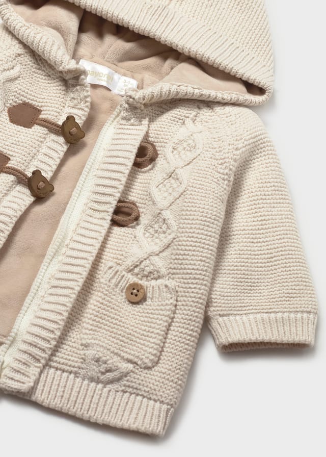 Chaqueta bebé Mayoral punto beige Ref. 2303 1-18 meses - Imagen 4