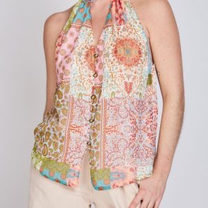 Blusa Amarra al Cuello Babi Terracota ATR by Eclipse