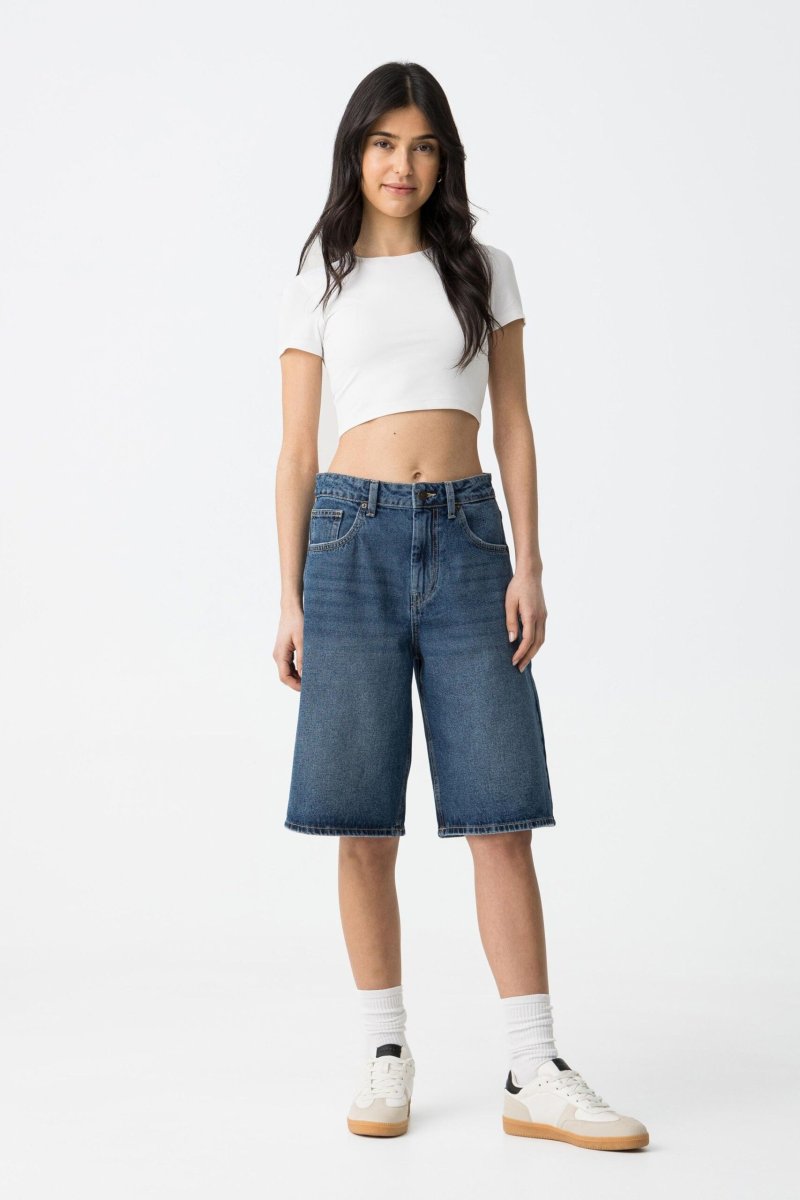 Short Taty azul medio