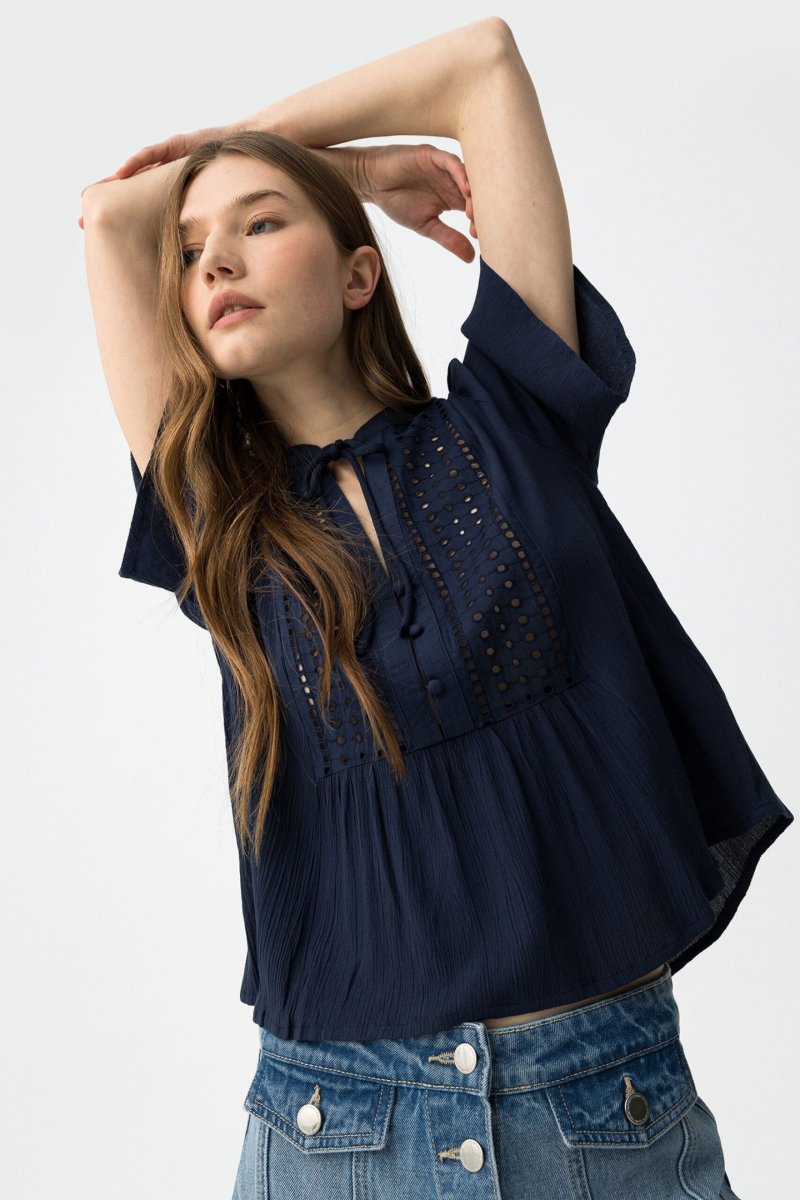 Blusa Siria azul - Imagen 2