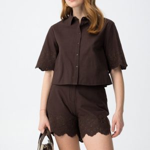 Blusa Lencastre marrón