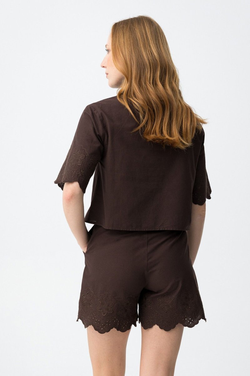 Blusa Lencastre marrón - Imagen 4