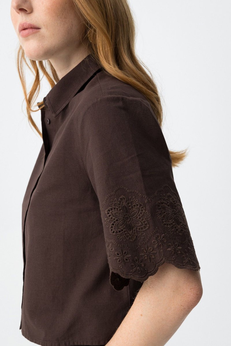 Blusa Lencastre marrón - Imagen 6