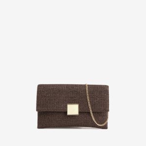 Bolso de mano marrón