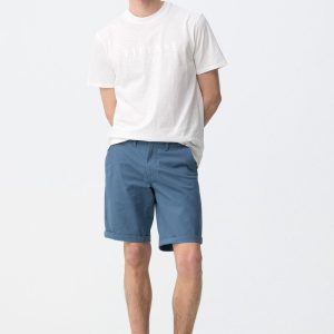 Chino short azul