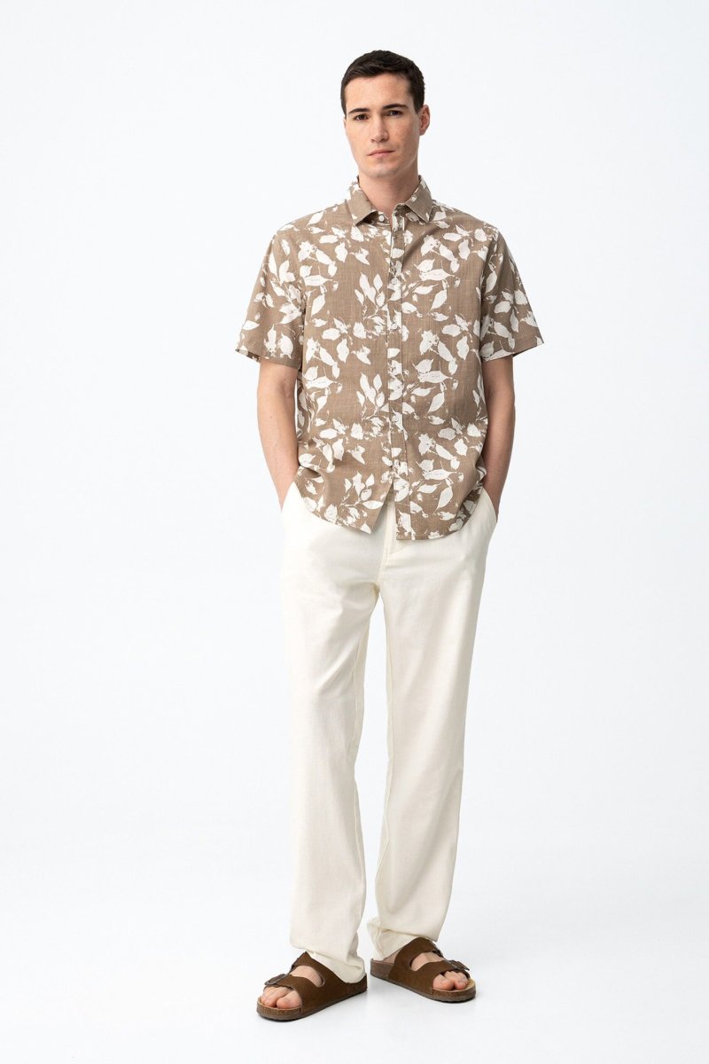 Pantalón chino relaxed blanco