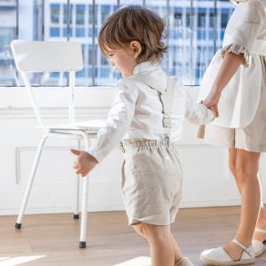 Pantalón de bebé de lino