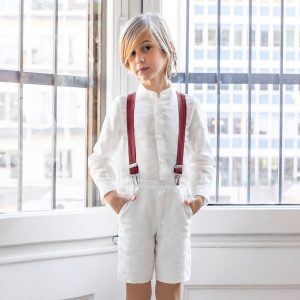 Tirantes de niño de lino