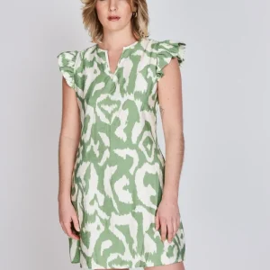 Vestido Estampado Luisa Verde Print Eclipse