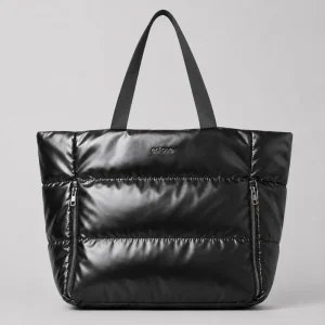 Bolso Tote Metalizado Freya Negro