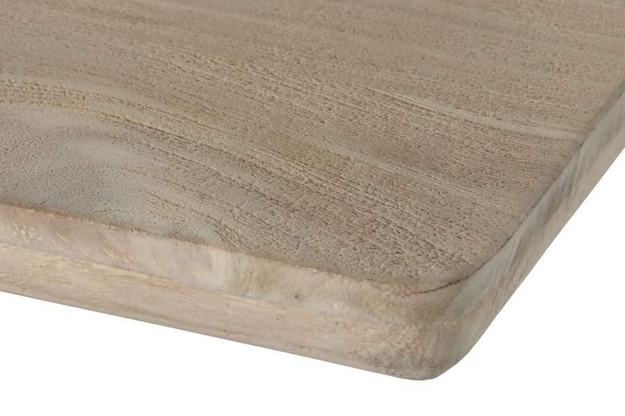 Mesa Comedor de Mango Natural Base Central Maciza - Imagen 6