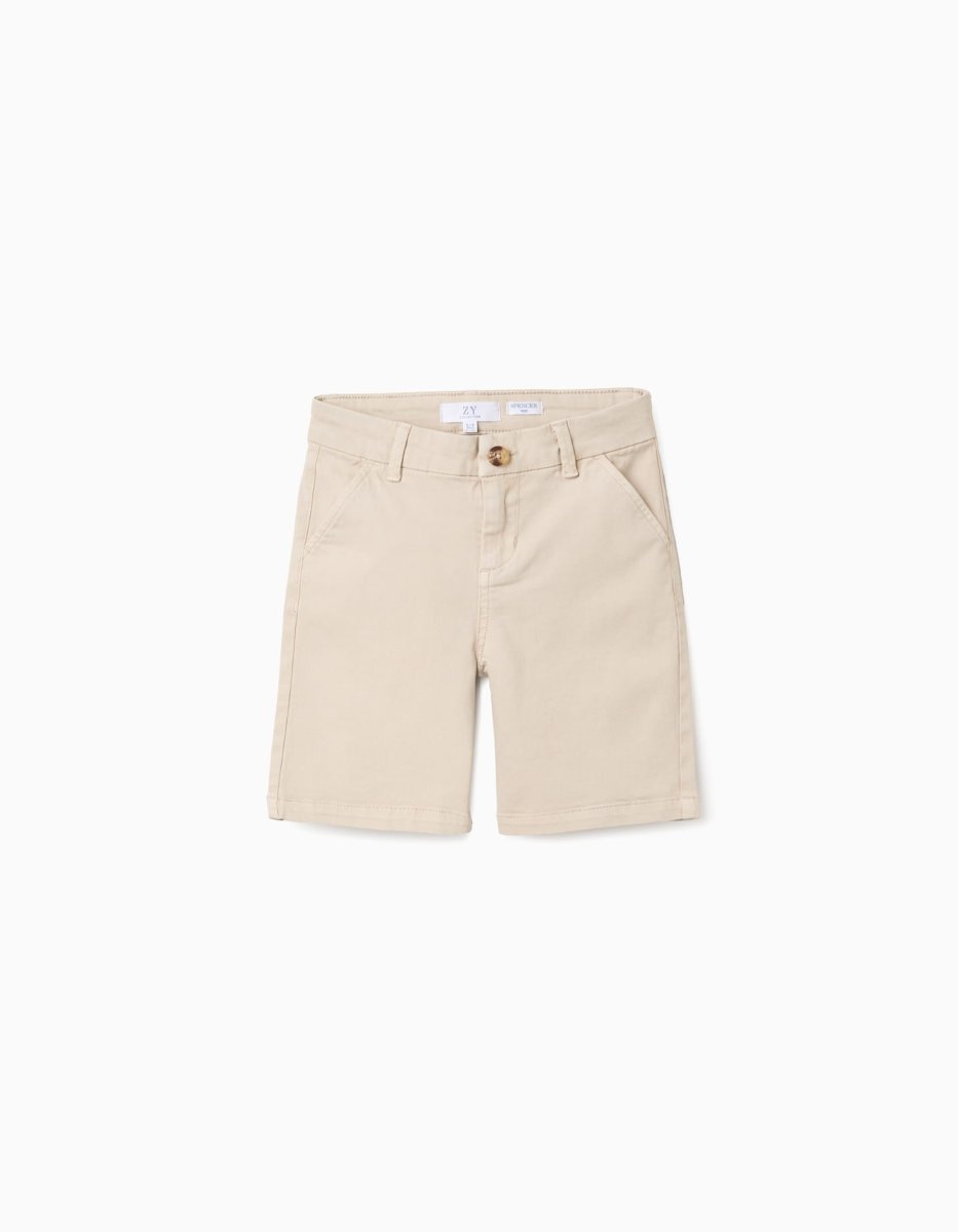 Bermuda chino niño beige básica ZKBAP0402_26030 - Imagen 2