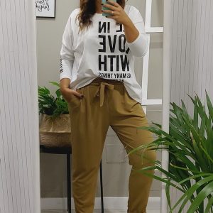 Pantalón Lazo Pique Camel