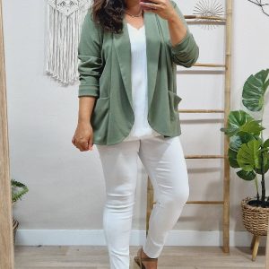Blazer Plus Amanda Kaki