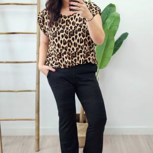 Pantalon Acampanado Negro