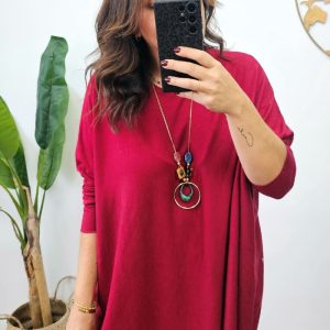 Maxi Jersey Burdeos