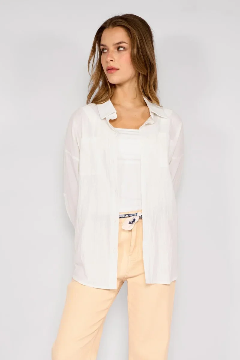 Camisa Algodón Virginia Crudo