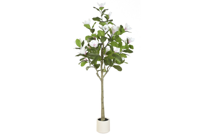 Árbol de Magnolio Artificial con Flores Blancas