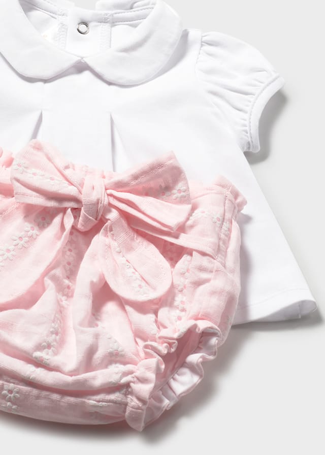Conjunto bebé niña 3 piezas rosa con chaqueta ref.1287 Mayoral - Imagen 5