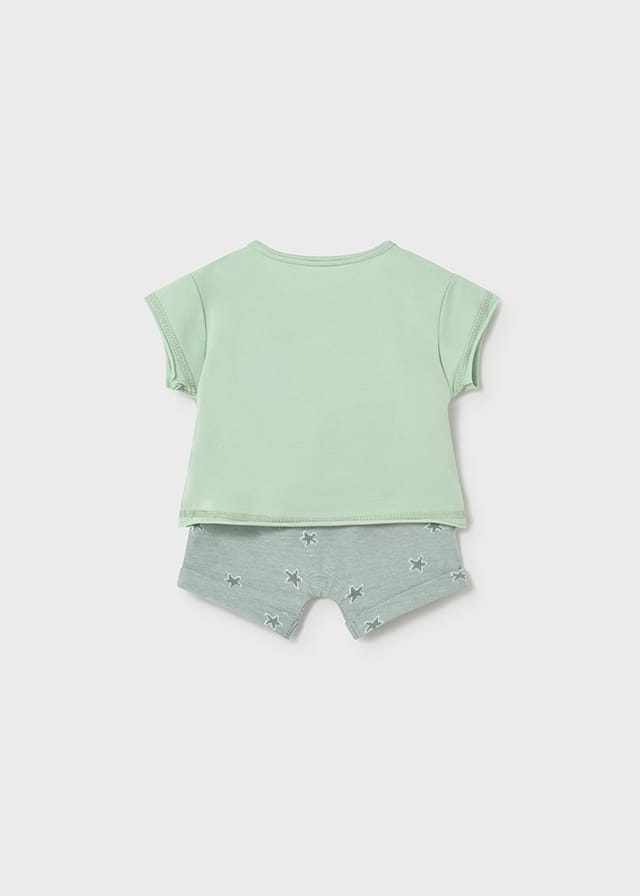 Conjunto bebé Mayoral 4 piezas verde con estrella Ref 1626 - Imagen 4