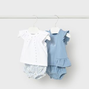 Conjunto bebé niña 4 piezas azul Mayoral ref.1639