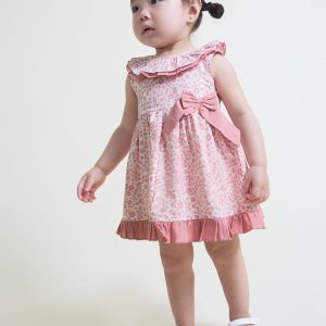 Vestido bebé floral rosa con braguita Street Monkey 261012