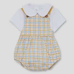 Ranita + camiseta bebé cuadro amarillo 262052
