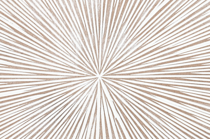 Cabecero con diseño Sol en MDF decapado blanco para cama de 150 cm - Imagen 4