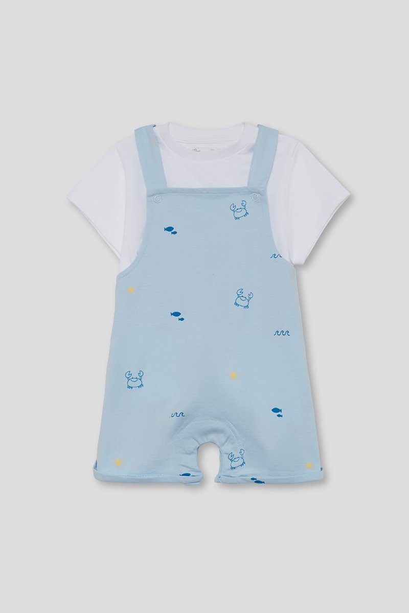 Peto infantil azul con estampado marino Ref. 264020 - Imagen 2