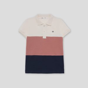 Polo infantil Street Monkey tricolor grosella – Ref. 265023