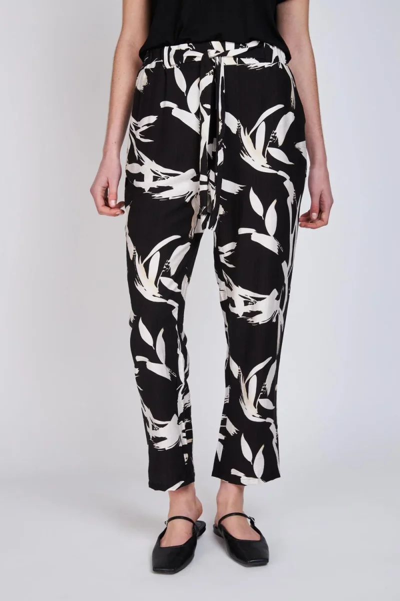 Pantalón Estampado Asunción Negro Woman by Eclipse - Imagen 3
