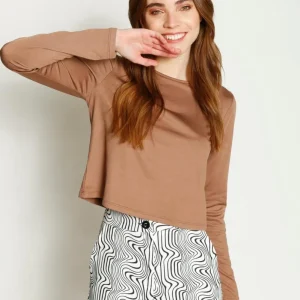 Polera Justina Café Atrevida