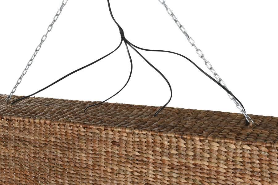 Lámpara Colgante de Fibras Naturales con Flecos Decorativos - Imagen 5