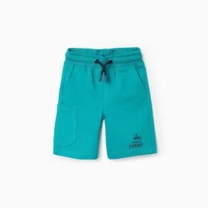 Bermuda Deportiva de Niño Zippy – Verde Turquesa