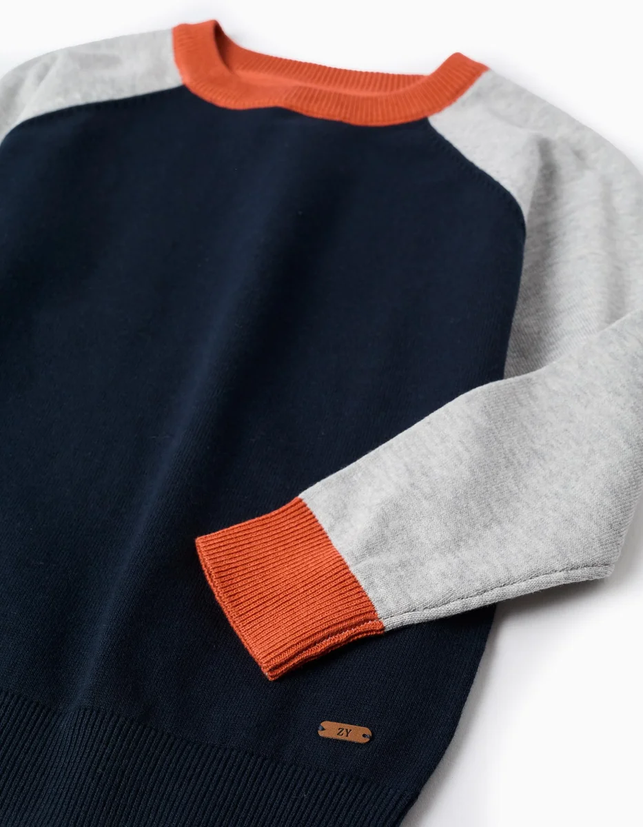 Jersey niño con mangas tricolor Zippy Ref. ZKBAP0202_25041 - Imagen 3